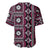 Fiji Masi Tapa Pattern Pink Baseball Jersey - Polynesian Pride