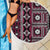 Fiji Masi Tapa Pattern Pink Beach Blanket - Polynesian Pride