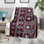 Fiji Masi Tapa Pattern Pink Blanket - Polynesian Pride