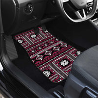Fiji Masi Tapa Pattern Pink Car Mats - Polynesian Pride