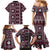 Fiji Masi Tapa Pattern Pink Family Matching Mermaid Dress and Hawaiian Shirt - Polynesian Pride
