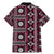 Fiji Masi Tapa Pattern Pink Family Matching Mermaid Dress and Hawaiian Shirt - Polynesian Pride