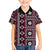 Fiji Masi Tapa Pattern Pink Family Matching Off The Shoulder Long Sleeve Dress and Hawaiian Shirt - Polynesian Pride