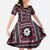 Fiji Masi Tapa Pattern Pink Family Matching Off Shoulder Maxi Dress and Hawaiian Shirt - Polynesian Pride