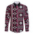 Fiji Masi Tapa Pattern Pink Family Matching Short Sleeve Bodycon Dress and Hawaiian Shirt - Polynesian Pride