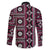 Fiji Masi Tapa Pattern Pink Family Matching Short Sleeve Bodycon Dress and Hawaiian Shirt - Polynesian Pride