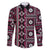 Fiji Masi Tapa Pattern Pink Family Matching Summer Maxi Dress and Hawaiian Shirt - Polynesian Pride