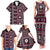 Fiji Masi Tapa Pattern Pink Family Matching Tank Maxi Dress and Hawaiian Shirt - Polynesian Pride