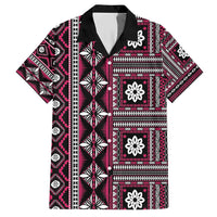 Fiji Masi Tapa Pattern Pink Hawaiian Shirt - Polynesian Pride