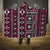 Fiji Masi Tapa Pattern Pink Hooded Blanket - Polynesian Pride