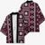 Fiji Masi Tapa Pattern Pink Kimono - Polynesian Pride