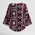 Fiji Masi Tapa Pattern Pink Kimono Sleeve Blouse - Polynesian Pride