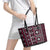 Fiji Masi Tapa Pattern Pink Leather Tote Bag - Polynesian Pride