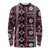 Fiji Masi Tapa Pattern Pink Long Sleeve Shirt - Polynesian Pride