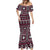 Fiji Masi Tapa Pattern Pink Mermaid Dress - Polynesian Pride