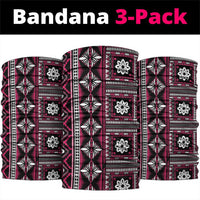 Fiji Masi Tapa Pattern Pink Neck Gaiter - Polynesian Pride