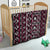 Fiji Masi Tapa Pattern Pink Quilt - Polynesian Pride