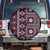 Fiji Masi Tapa Pattern Pink Spare Tire Cover - Polynesian Pride