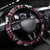 Fiji Masi Tapa Pattern Pink Steering Wheel Cover - Polynesian Pride