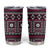 Fiji Masi Tapa Pattern Pink Tumbler Cup - Polynesian Pride