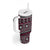 Fiji Masi Tapa Pattern Pink Tumbler With Handle - Polynesian Pride
