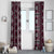 Fiji Masi Tapa Pattern Pink Window Curtain - Polynesian Pride