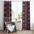 Fiji Masi Tapa Pattern Pink Window Curtain - Polynesian Pride