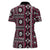 Fiji Masi Tapa Pattern Pink Women Polo Shirt - Polynesian Pride