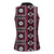 Fiji Masi Tapa Pattern Pink Women Sleeveless Polo Shirt - Polynesian Pride