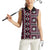 Fiji Masi Tapa Pattern Pink Women Sleeveless Polo Shirt - Polynesian Pride