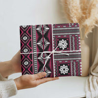 Fiji Masi Tapa Pattern Pink Wrapping Paper - Polynesian Pride