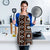 Fiji Masi Tapa Pattern Orange Apron - Polynesian Pride