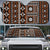 Fiji Masi Tapa Pattern Orange Auto Sun Shade - Polynesian Pride