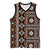 Fiji Masi Tapa Pattern Orange Basketball Jersey - Polynesian Pride