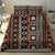 Fiji Masi Tapa Pattern Orange Bedding Set - Polynesian Pride