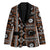Fiji Masi Tapa Pattern Orange Blazer - Polynesian Pride