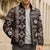 Fiji Masi Tapa Pattern Orange Bomber Puffer Jacket - Polynesian Pride