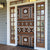 Fiji Masi Tapa Pattern Orange Door Cover - Polynesian Pride