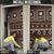 Fiji Masi Tapa Pattern Orange Door Cover - Polynesian Pride