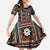 Fiji Masi Tapa Pattern Orange Family Matching Puletasi and Hawaiian Shirt - Polynesian Pride