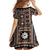 Fiji Masi Tapa Pattern Orange Family Matching Puletasi and Hawaiian Shirt - Polynesian Pride