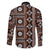 Fiji Masi Tapa Pattern Orange Family Matching Short Sleeve Bodycon Dress and Hawaiian Shirt - Polynesian Pride
