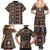 Fiji Masi Tapa Pattern Orange Family Matching Summer Maxi Dress and Hawaiian Shirt - Polynesian Pride
