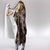 Fiji Masi Tapa Pattern Orange Hooded Blanket - Polynesian Pride