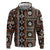 Fiji Masi Tapa Pattern Orange Hoodie - Polynesian Pride