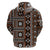 Fiji Masi Tapa Pattern Orange Hoodie - Polynesian Pride