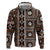 Fiji Masi Tapa Pattern Orange Hoodie - Polynesian Pride