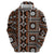 Fiji Masi Tapa Pattern Orange Hoodie - Polynesian Pride