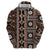 Fiji Masi Tapa Pattern Orange Hoodie - Polynesian Pride
