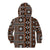 Fiji Masi Tapa Pattern Orange Kid Hoodie - Polynesian Pride